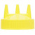 Vollrath 3300-08 Yellow Wide Mouth Bottles Tri Tip Replacement Color Cap