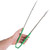 Vollrath 4791670 16" Green Ergonomic Antimicrobial Kool Touch Handle Gripper Teeth Flattened Ends Springless Stainless Steel One-Piece VersaGrip Tongs