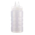 Vollrath 2316-13 16 Oz. Clear Bottle with Clear Cap Wide Mouth Traex Twin Tip Squeeze Bottle Dispenser