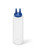 Vollrath 2212-1344 12 Oz. Clear Bottle with Blue Cap Standard Traex Twin Tip Squeeze Bottle Dispenser
