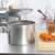 Vollrath 68271 20 Quart 8 Ga. Aluminum Complete with Basket Embossed Feet Bail Handle Steamer/Boiler