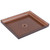 Vollrath 3802L-01 Transparent Brown Full Size Replacement Cover For Straw Boss Dispenser