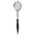 Vollrath 6422520 5 Oz. Stainless Steel Nylon Handle Coded Black Heavy Duty Perforated Oval Bowl Spoodle