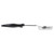 Vollrath 6422520 5 Oz. Stainless Steel Nylon Handle Coded Black Heavy Duty Perforated Oval Bowl Spoodle