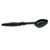 Vollrath 5292720 3 Oz. Black One-Piece Ergonomic Handle Nylon Oval Perforated Spoodle