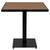 Flash Furniture XU-DG-HW1045-GG Faux Teak With Black Powder Coated Steel Frame Patio Table