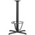 Flash Furniture XU-T3030-BAR-3CFR-GG 30" x 30" x 42"H Black Powder Coated Finish Cast Iron X-Base Bar Height Table Base