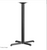 Flash Furniture XU-T2230-BAR-GG 22" x 30" x 42"H Black Cast Iron Powder Coated Finish X-Base Bar Height Table Base