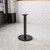 Flash Furniture XU-TR18-GG 18" x 30" x 0" Black Powder Coated Finish Cast Iron Round Base Dining Height Table Base