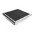 Omcan USA 44612 20.13" W x 19.81" D 14 Gauge Floor Trough with Stainless Steel Grating Bar