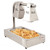 Omcan USA 39601 Double Bulb Countertop Chip Dump - 110 Volts 1-Ph