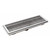 Omcan USA 44610 62.13" W x 13.81" D 14 Gauge Floor Trough with Stainless Steel Grating