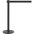 AARCO HBK-7BK 40" Retractable Black Belt Style Form-A-Line™ Crowd Control System