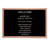 AARCO AOFD2436L Wall Mounted Oak Message Center Board