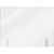 AARCO FPT1824 18" x 24" Clear Acrylic Freestanding Protection Shield
