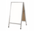 AARCO AA-5 24" W x 42" H Cherry Lacquer Finish Markerboard Aluminum Sidewalk Markerboard
