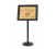 AARCO P-5BK 53" H Black Broadcaster Display Stand
