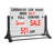 AARCO ROC-8 56" W x 22" D x 42" H Letter Board The Rocker Sidewalk Sign