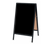 AARCO BA-5SB 24" W x 42" H Black Powder Coated Finish Markerboard Aluminum Sidewalk Markerboard
