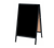 AARCO BA-11 24" W x 42" H Black Powder Coated Finish Markerboard Aluminum Sidewalk Markerboard