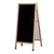 AARCO LA1P 30" W x 68" H Cherry Lacquer Finish Markerboard Wood Sidewalk Markerboard