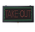 AARCO TAK12M 18.75"W x 9.75"H "TAKE-OUT" (3) Display Modes LED Sign
