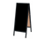 AARCO BA-311SB 18" W x 42" H Black Powder Coated Finish Markerboard Aluminum Sidewalk Markerboard