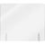 AARCO FPT3036 30" x 36" Clear Acrylic Freestanding Protection Shield