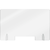 AARCO FPS3048 30" x 48" Clear Acrylic With Pass Through Freestanding Protection Shield