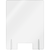 AARCO FPS2418 24" x 18" Clear Acrylic With Pass Through Freestanding Protection Shield