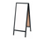 AARCO BA-35 18" W x 42" H Black Powder Coated Finish Markerboard Aluminum Sidewalk Markerboard