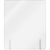 AARCO FPT3630 36" x 30" Clear Acrylic Freestanding Protection Shield