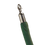 AARCO Tr-46 5' Green Velour Form-A-Line Rope with Polished Chrome Snap Hook