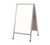 AARCO AA-5SW 24" W x 42" H Clears Satin Anodized Finish Markerboard Aluminum Sidewalk Markerboard