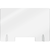 AARCO FPS2436 24" x 36" Clear Acrylic With Pass Through Freestanding Protection Shield