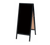 AARCO BA-3BP 18" W x 42" H Black Powder Coated Finish Markerboard Aluminum Sidewalk Markerboard