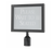 AARCO HSF1114BK 14.13" W x 11.13" H Black Powder Coated Finish Horizontal Form-A-Line Sign Frame