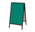 AARCO BA-1SG 24"W x 42"H Green Porcelain Aluminum Sidewalk Chalkboard
