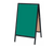 AARCO BA-1G 24"W x 42"H Green Composition Aluminum Sidewalk Chalkboard