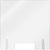AARCO FPS3030 30" x 30" Clear Acrylic With Pass Through Freestanding Protection Shield