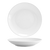 FOH DBO038WHP12 58 Oz. White Round Porcelain Low Spiral Bowl (6 Each Per Case)