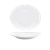 FOH DSP015WHP13 9" W x 7.5" D Oval Porcelain Coupe Sides Ellipse Plate (12 Each Per Case)