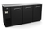 Kelvinator KCHBB72S 72" W Black Painted Steel 3 Solid Doors Back Bar Cooler - 115 Volts 0.25 HP