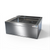 NBR Equipment MOP-282012 32.63" W x 23.38" D x 10" H Stainless Steel Floor Mounted Mop Sink