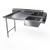 NBR Equipment SDT-48L-16 48" Soiled Straight Premium Dishtable