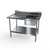 NBR Equipment PTS-1620R6 72" W x 30" D x 40.75" H Deep Sink Bowl on Right Premium Work Table With Prep Sink