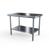 NBR Equipment TS6-7230 72" W x 30" D x 35.75" H Stainless Steel Flat Top Adjustable Undershelf Adjustable Bullet Feet Premium Work Table