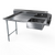 NBR Equipment SDT-60L 60" Soiled Straight Economy Dishtable