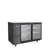 Atosa SBB48GGRAUS2 48" W Black 2-Section Glass Door Back Bar Cooler - 115 Volts