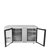 Atosa SBB69GGRAUS1 68" W Stainless Steel 2-Section Glass Door Back Bar Cooler - 115 Volts